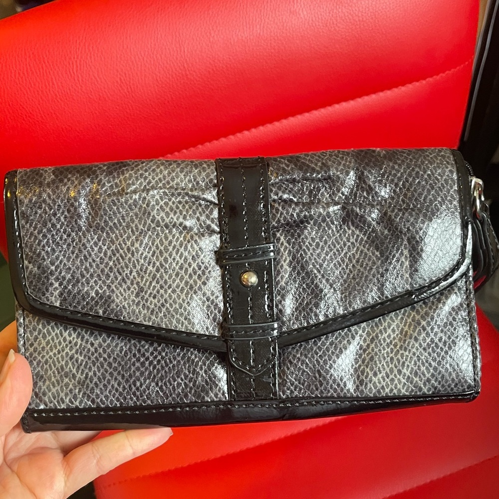 Snakeskin Clutch by Nine & Co